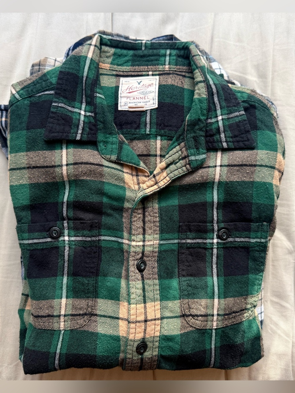 Plaid Flannel Shirt - Small AMERICAN EAGLE